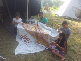 Manto mutante, Giardino del Textil Museum, Augsburg, 2016 