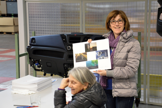 Fuoco, Aria, Acqua, Terra (Mondi nascosti), Carla Della Beffa con Raffaella Zaldini (assessore alla cultura del Comune di Suzzara)., Photo © Egizia Lupatelli