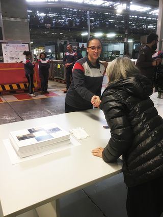 Sole Suzzara S.r.l., Carla Della Beffa nella sede di Suzzara di Sole durante l'esposizione del proprio progetto, Photo © Marco Panizza